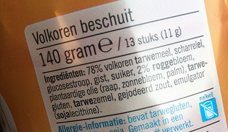 Wanneer is een product volkoren?