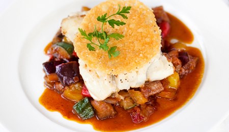 Visratatouille van de BBQ