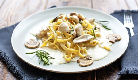 Recept: tagliatelle met champignons en mozzarella
